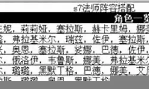 法师炮手阵容搭配图表最新插图