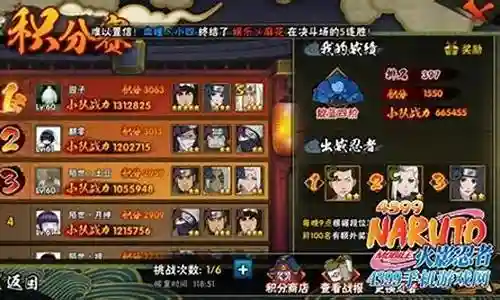 平民火影积分赛阵容搭配插图