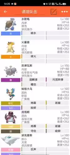 pokemmo冠军阵容插图1