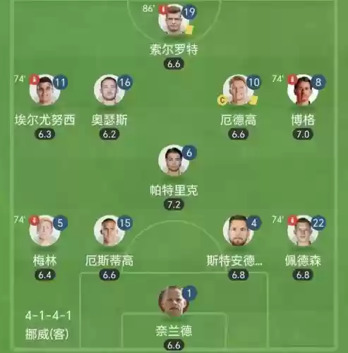 挪威预计阵容插图