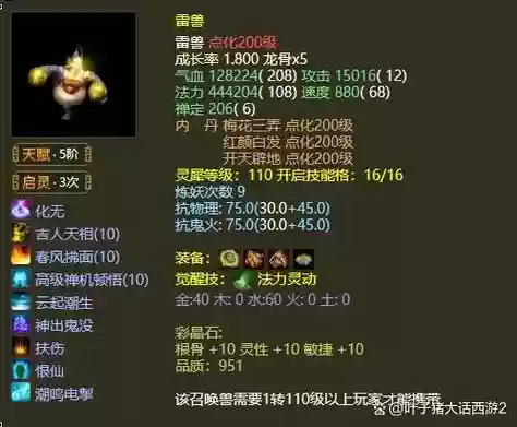 大话西游2召唤兽装备价格插图