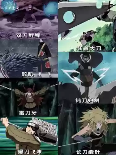 火影忍者所有人物的武器插图