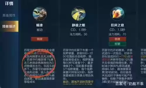 百里守约技能特点插图1