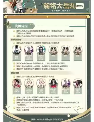 麓名大岳丸阵容搭配插图1