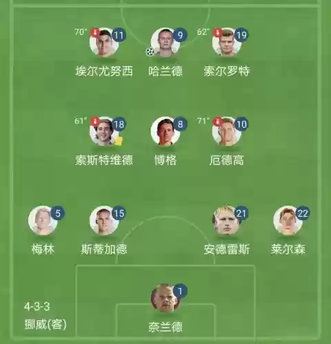 挪威阵容足球插图1