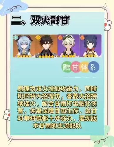 元神甘雨阵容搭配有钟离插图1