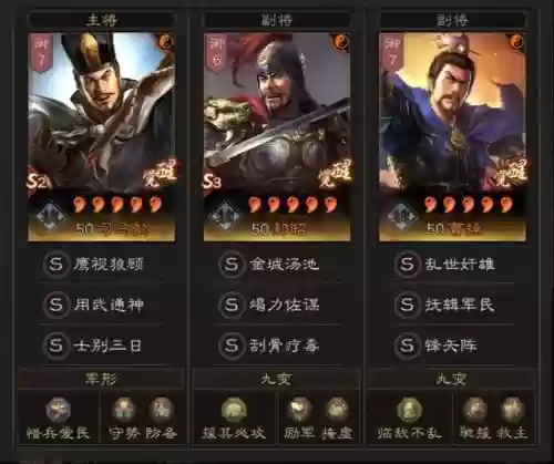司马副将阵容插图
