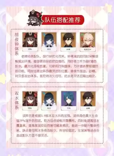 胡桃搭配阵容搭配插图