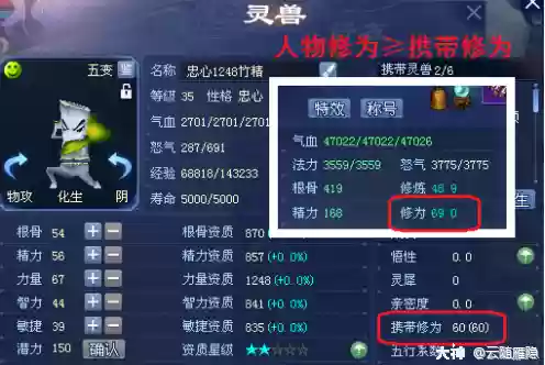 倩女幽魂灵兽怎么带多个技能_1插图