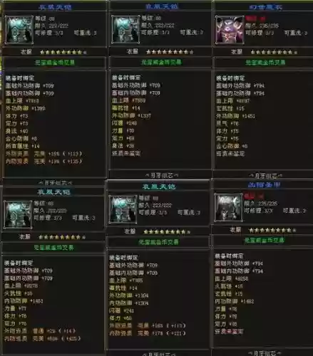 天龙八部八星装备6，天龙八部8星装备属性最高是多少插图1