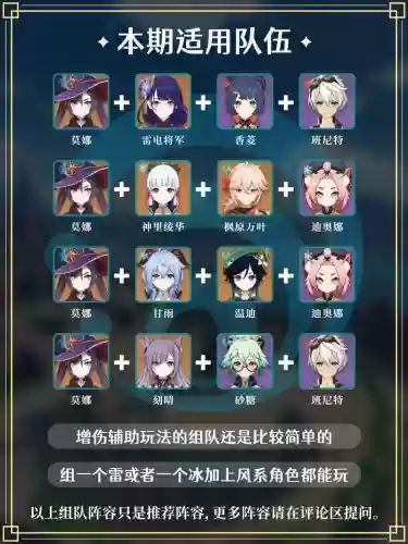 莫娜阵容搭配，莫娜配合阵容插图