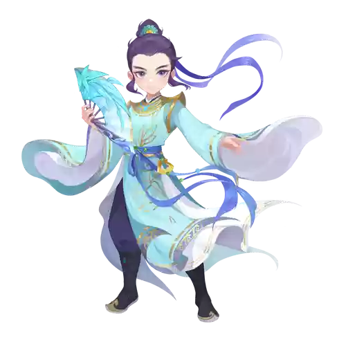 梦幻西游2新逍遥生拿剑的攻击姿势，梦幻西游逍遥生150剑造型插图
