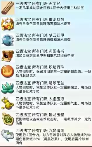 梦幻西游4级法宝加速度的，梦幻西游4级法宝升级经验插图1