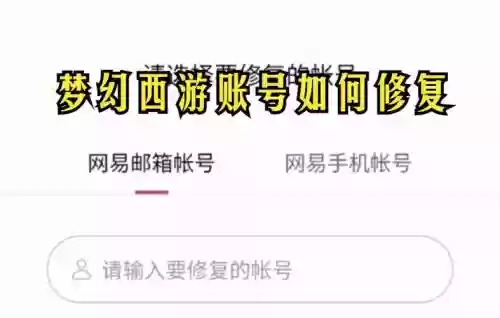 忘记梦幻西游帐号怎么找回，梦幻忘记账号找回插图