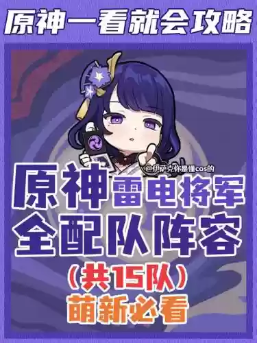 雷电将军5星阵容搭配推荐,雷电将军5星武器推荐插图1 雷电将军5星阵容搭配推荐,雷电将军5星武器推荐插图1