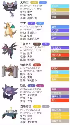 口袋妖怪的极限阵容搭配，口袋妖怪强力队伍搭配插图1